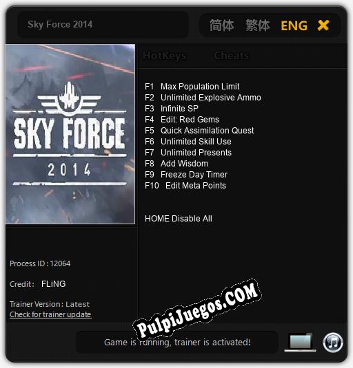 Sky Force 2014: Treinador (V1.0.63)