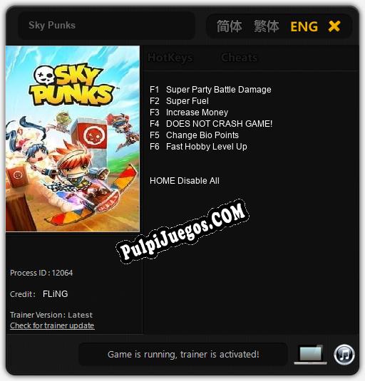 Sky Punks: Trainer +6 [v1.2]