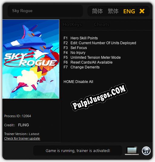 Entrenador liberado a Sky Rogue [v1.0.4]