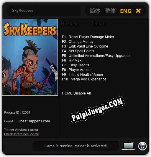 SkyKeepers: Cheats, Trainer +10 [CheatHappens.com]