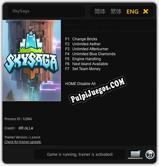 Entrenador liberado a SkySaga [v1.0.3]