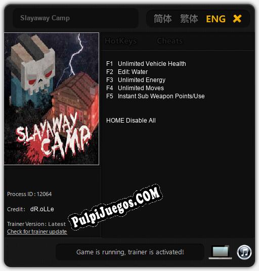 Slayaway Camp: Treinador (V1.0.50)