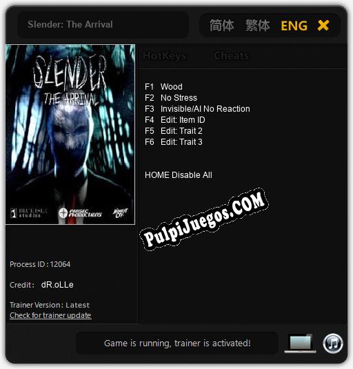 Slender: The Arrival: Treinador (V1.0.85)