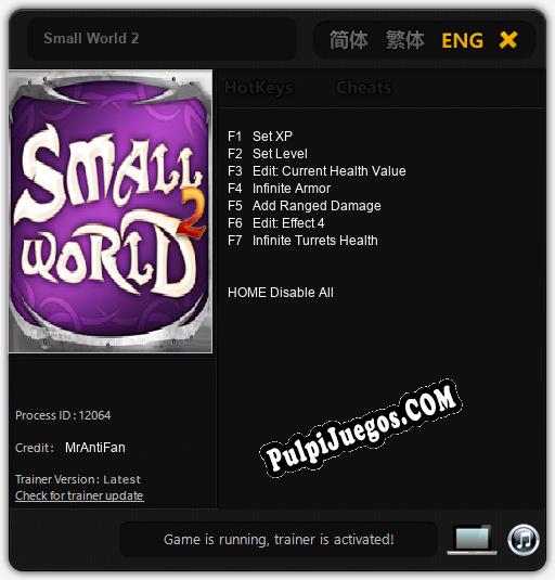 Small World 2: Trainer +7 [v1.6]