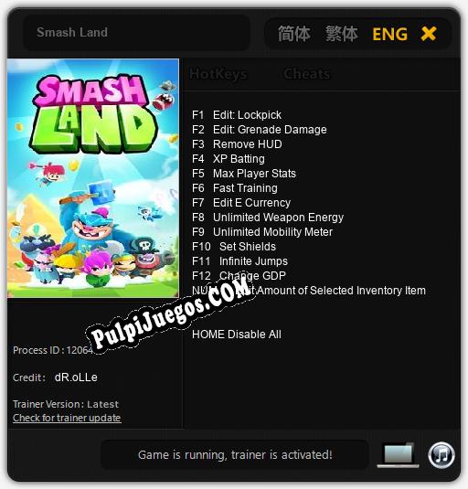 Entrenador liberado a Smash Land [v1.0.4]