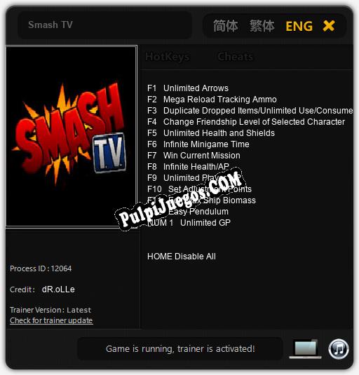 Entrenador liberado a Smash TV [v1.0.1]