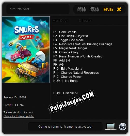 Smurfs Kart: Treinador (V1.0.92)