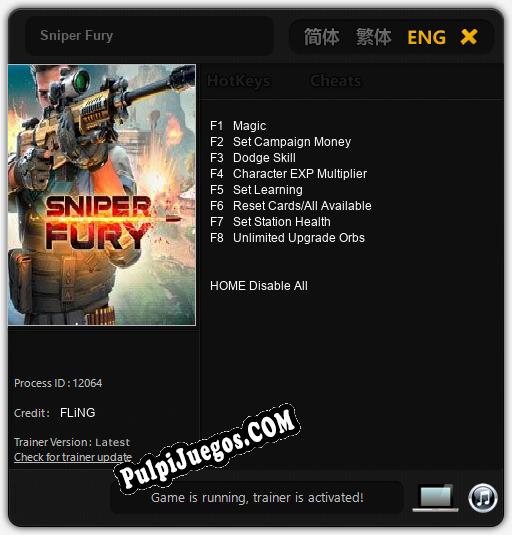 Sniper Fury: Treinador (V1.0.89)