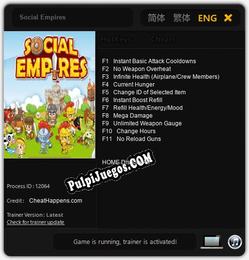 Entrenador liberado a Social Empires [v1.0.1]