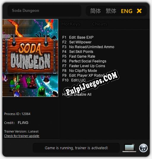 Soda Dungeon: Cheats, Trainer +10 [FLiNG]