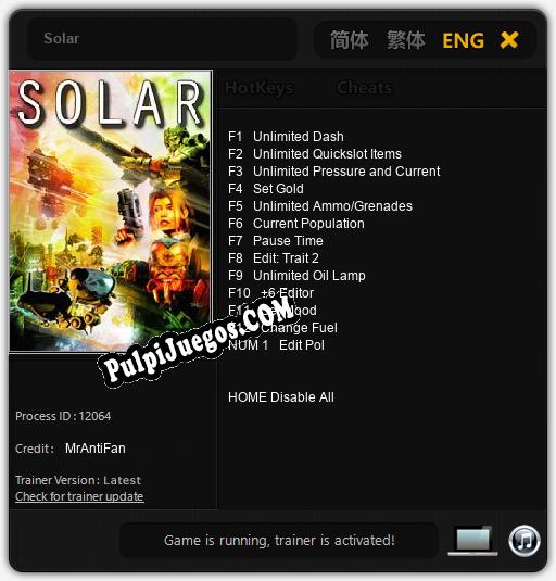 Entrenador liberado a Solar [v1.0.2]