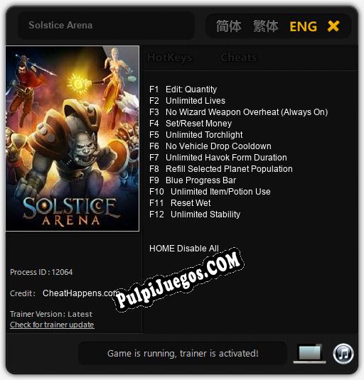 Solstice Arena: Trainer +12 [v1.5]