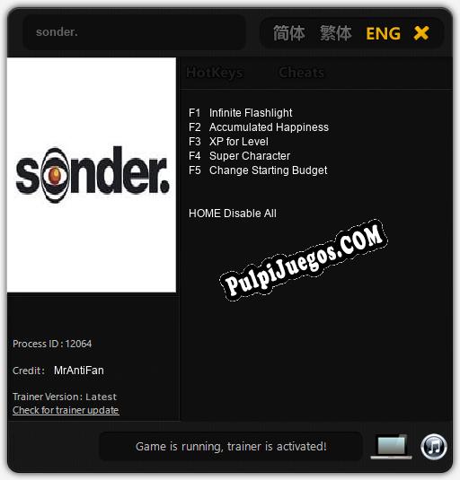 Entrenador liberado a sonder. [v1.0.2]