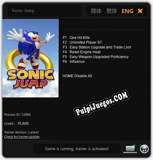 Sonic Jump: Cheats, Trainer +6 [FLiNG]