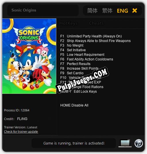 Sonic Origins: Trainer +13 [v1.3]