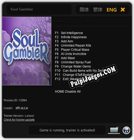 Entrenador liberado a Soul Gambler [v1.0.7]