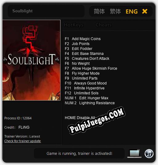 Soulblight: Treinador (V1.0.23)