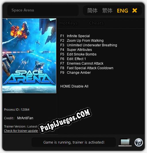 Space Arena: Trainer +9 [v1.5]