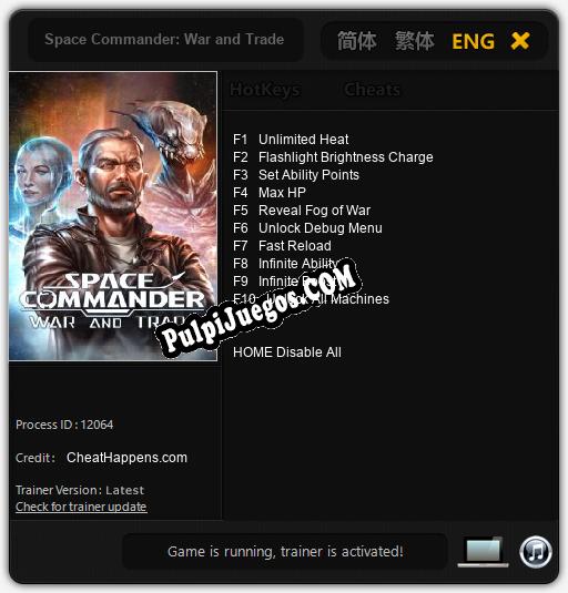 Space Commander: War and Trade: Treinador (V1.0.15)