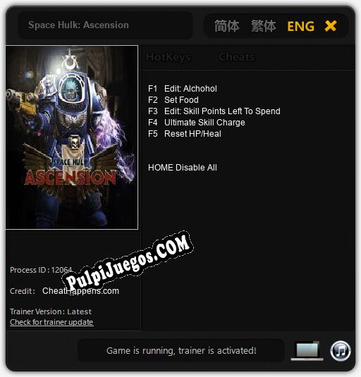 Space Hulk: Ascension: Cheats, Trainer +5 [CheatHappens.com]