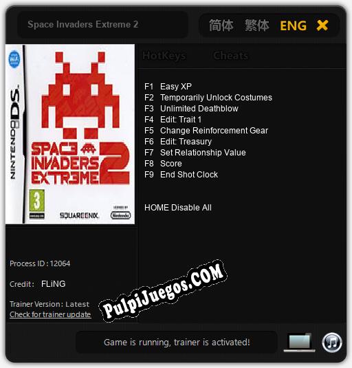 Space Invaders Extreme 2: Trainer +9 [v1.1]