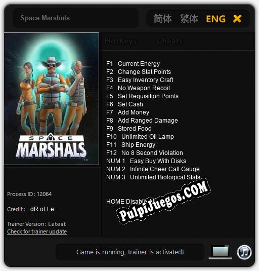 Space Marshals: Treinador (V1.0.64)