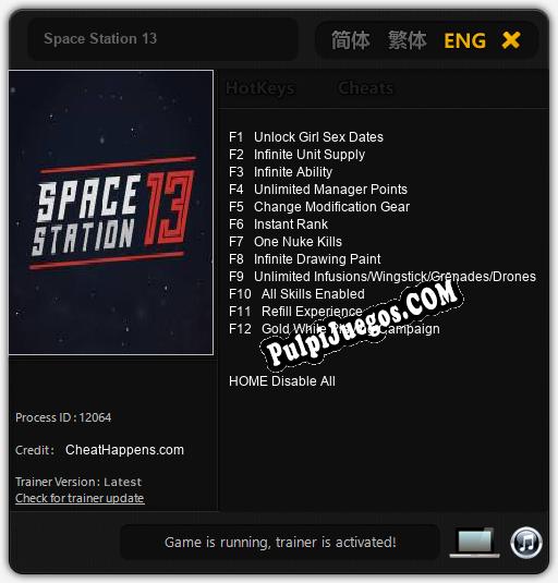 Space Station 13: Trainer +12 [v1.9]