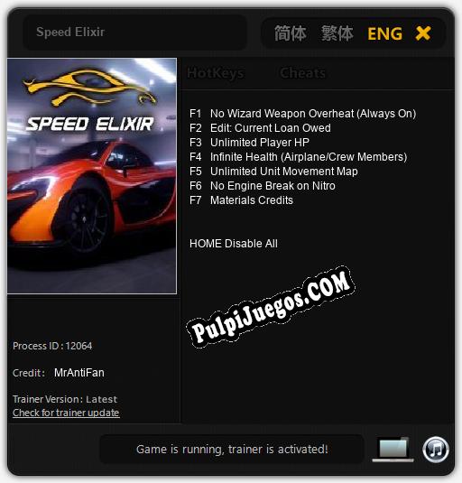 Speed Elixir: Treinador (V1.0.57)