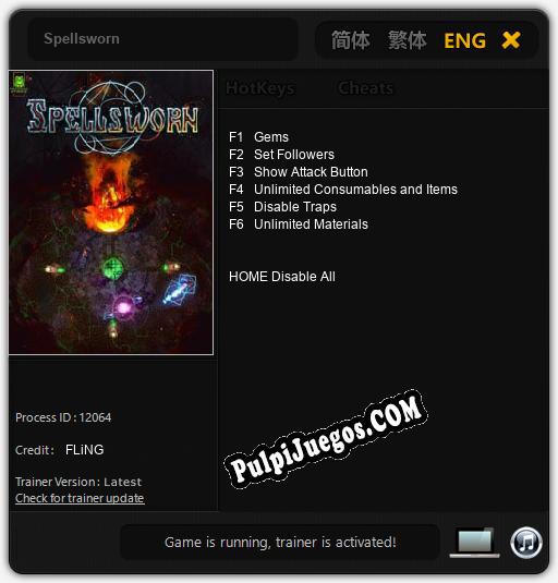 Entrenador liberado a Spellsworn [v1.0.3]