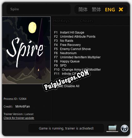 Entrenador liberado a Spire [v1.0.3]