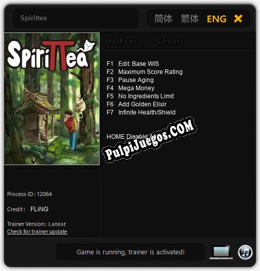 Spirittea: Cheats, Trainer +7 [FLiNG]