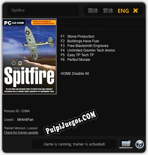 Spitfire: Treinador (V1.0.42)