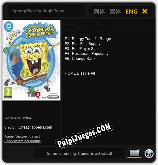 SpongeBob SquigglePants: Trainer +5 [v1.5]