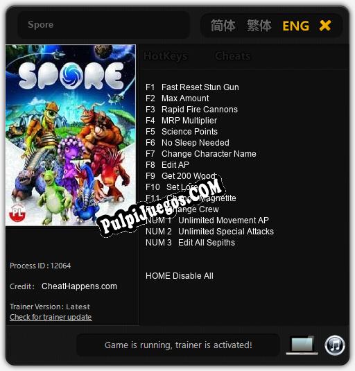 Spore: Treinador (V1.0.4)