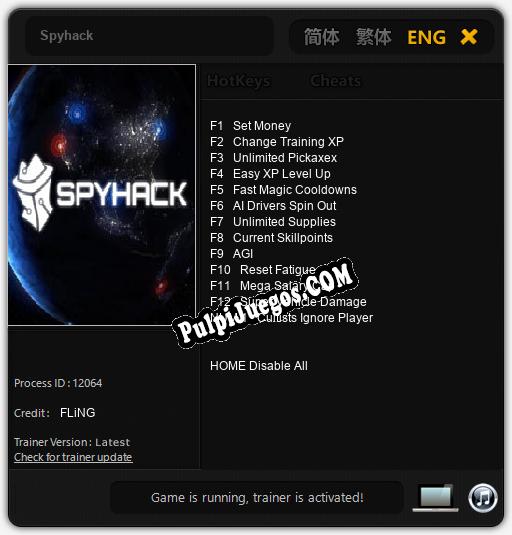 Spyhack: Cheats, Trainer +13 [FLiNG]