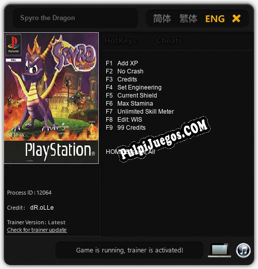 Spyro the Dragon: Cheats, Trainer +9 [dR.oLLe]