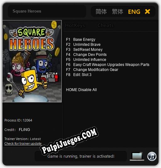 Entrenador liberado a Square Heroes [v1.0.3]