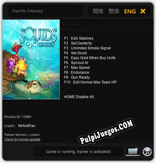 Squids Odyssey: Cheats, Trainer +10 [MrAntiFan]