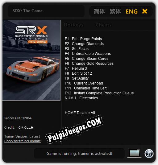 SRX: The Game: Trainer +13 [v1.1]