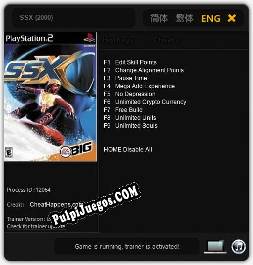 Entrenador liberado a SSX (2000) [v1.0.8]