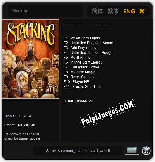 Entrenador liberado a Stacking [v1.0.9]