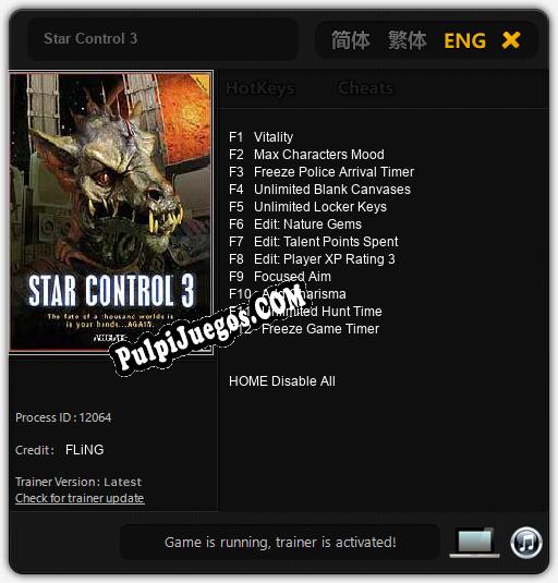 Star Control 3: Treinador (V1.0.48)