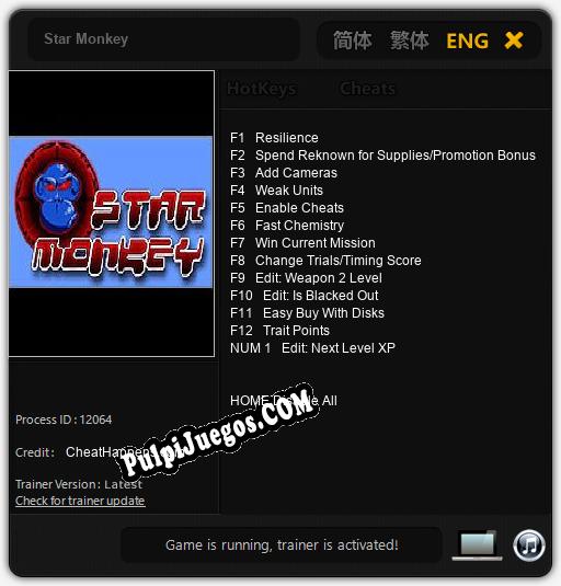 Entrenador liberado a Star Monkey [v1.0.1]