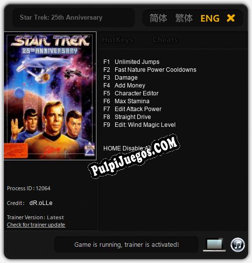 Entrenador liberado a Star Trek: 25th Anniversary [v1.0.9]