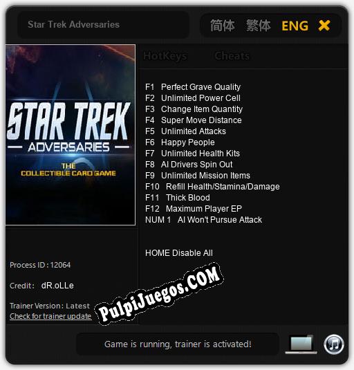 Star Trek Adversaries: Trainer +13 [v1.2]