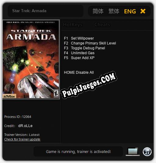 Star Trek: Armada: Trainer +5 [v1.9]