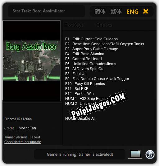 Star Trek: Borg Assimilator: Cheats, Trainer +14 [MrAntiFan]