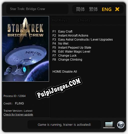 Entrenador liberado a Star Trek: Bridge Crew [v1.0.8]