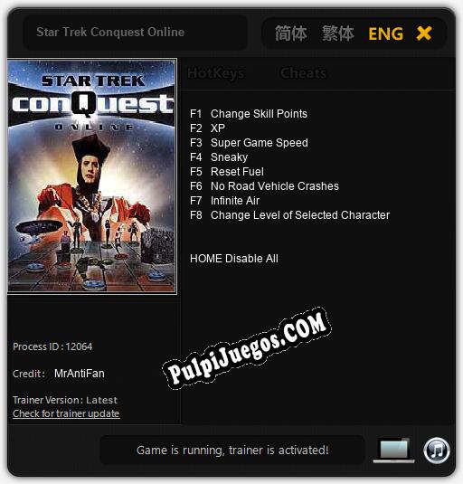 Star Trek Conquest Online: Cheats, Trainer +8 [MrAntiFan]