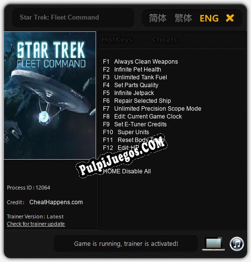 Star Trek: Fleet Command: Trainer +12 [v1.3]